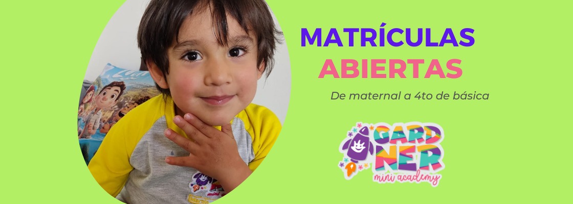 Matriculas Abiertas en Centro de desarrollo infantil y Escuela Gardner Academy en Quito Valle de los Chillos